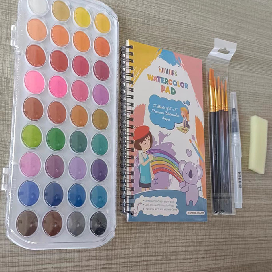 Nouvel ensemble de peinture aquarelle unique de haute qualité, livraison au Pakistan